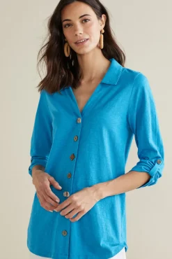 Outlet Soft Surroundings Danielle 3/4 Sleeve Tunic