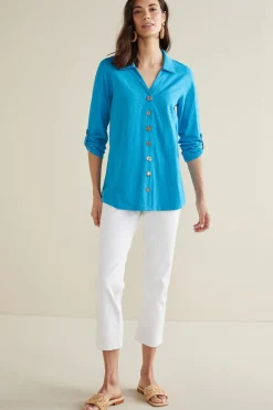 Outlet Soft Surroundings Danielle 3/4 Sleeve Tunic