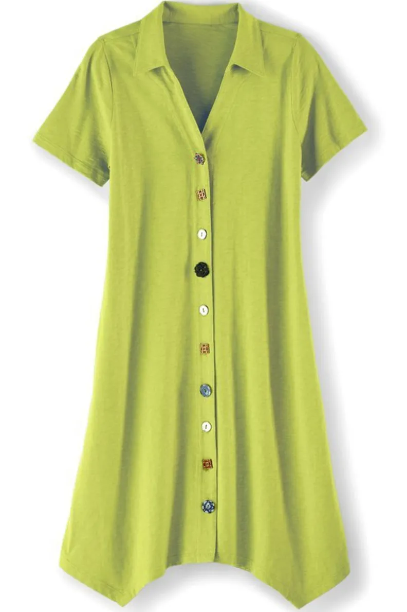 Best Soft Surroundings Danielle Button Dress