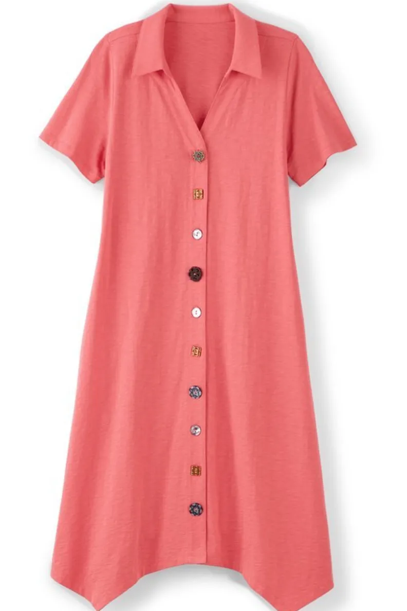 Best Soft Surroundings Danielle Button Dress
