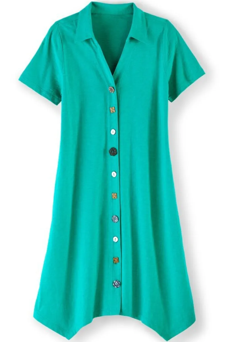 Best Soft Surroundings Danielle Button Dress