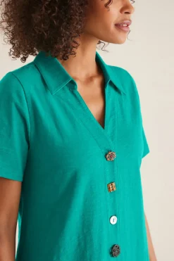 Best Soft Surroundings Danielle Button Dress