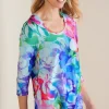 Outlet Soft Surroundings Darcy Tunic PinkSpringFloral