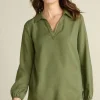 Discount Soft Surroundings Delaine Tencel™ Tunic LodenGreen