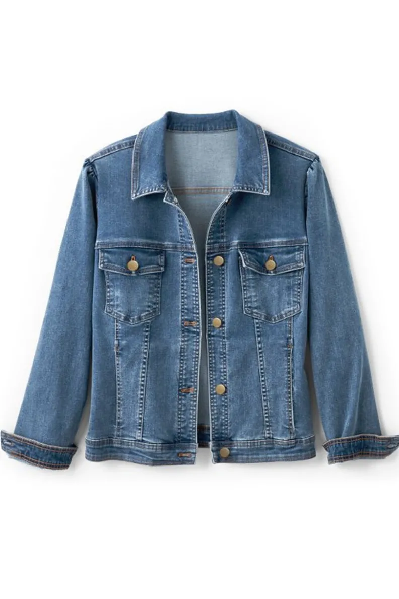 Clearance Soft Surroundings Diana Shapely Denim Jacket