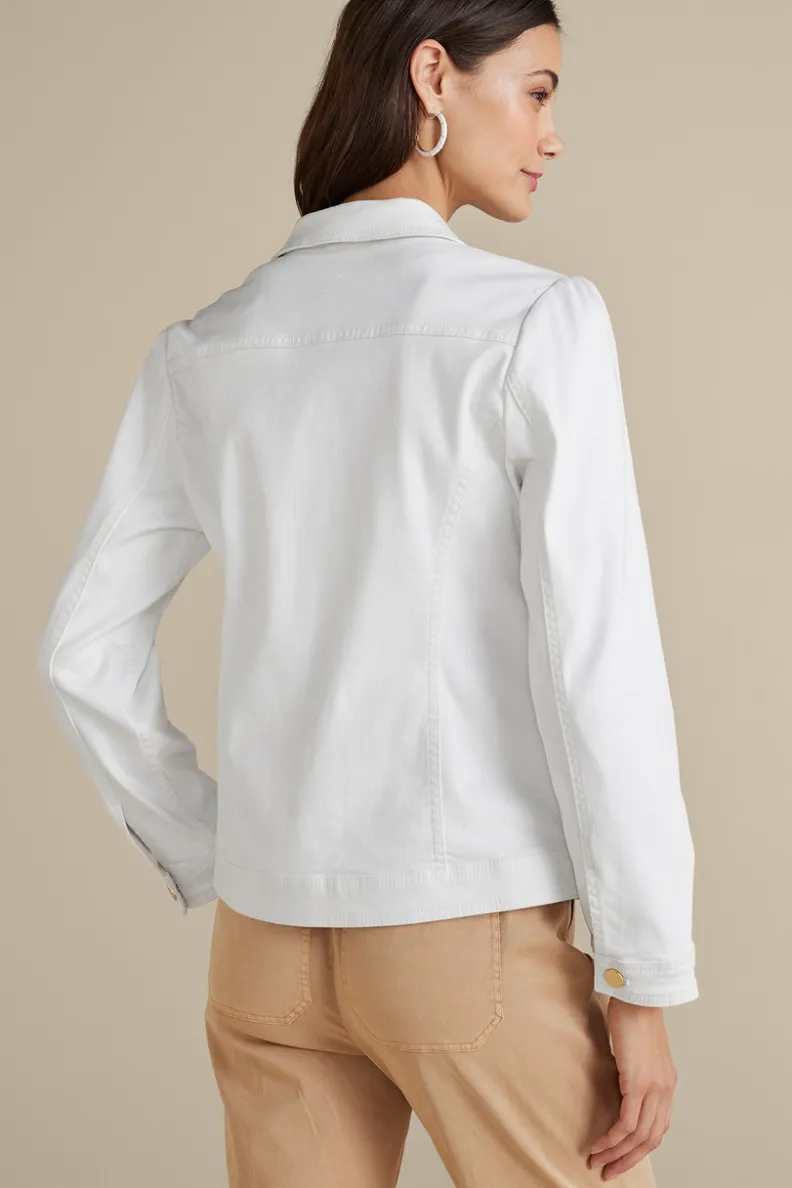 Clearance Soft Surroundings Diana Shapely Denim Jacket