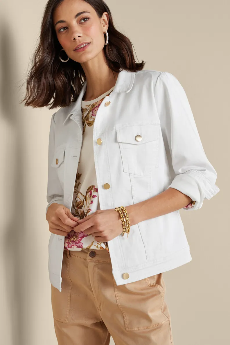 Clearance Soft Surroundings Diana Shapely Denim Jacket