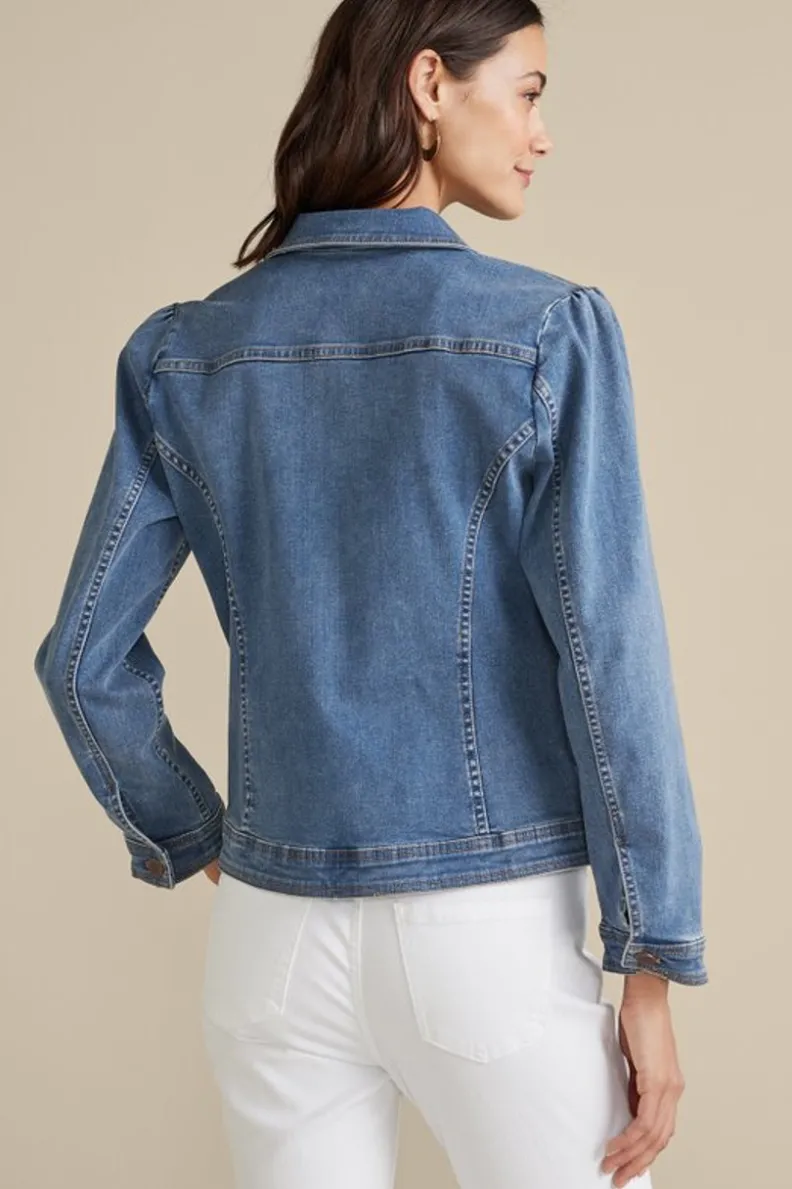 Clearance Soft Surroundings Diana Shapely Denim Jacket