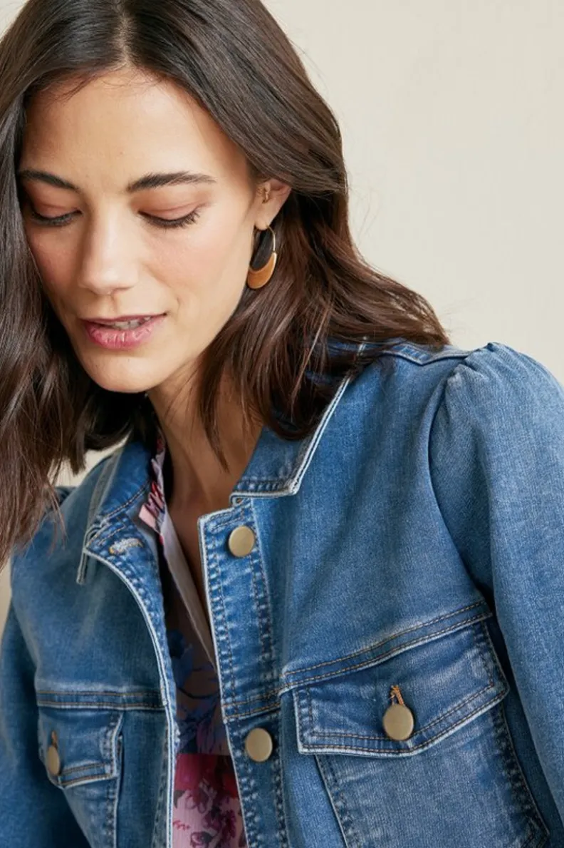 Clearance Soft Surroundings Diana Shapely Denim Jacket