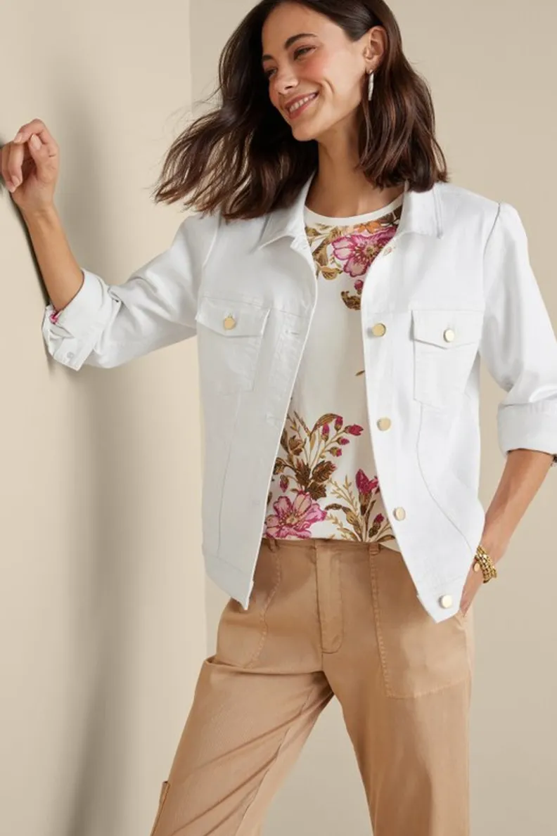 Clearance Soft Surroundings Diana Shapely Denim Jacket