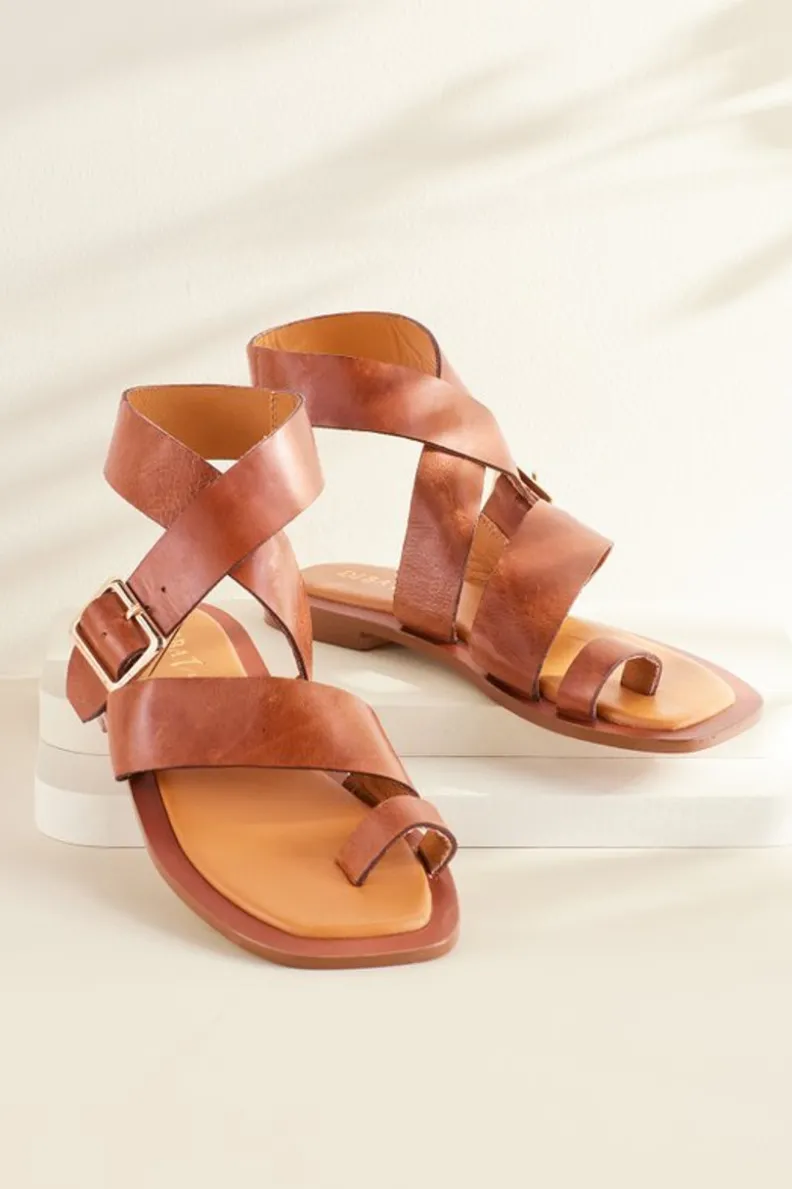 Clearance Soft Surroundings Diba True Cite See Buckle Sandal Whiskey