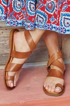 Clearance Soft Surroundings Diba True Cite See Buckle Sandal Whiskey