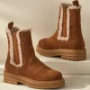 Clearance Soft Surroundings Diba True Temperature Shearling Boots Cognac