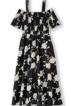 Outlet Soft Surroundings Divani Dress BlackWhiteFloral