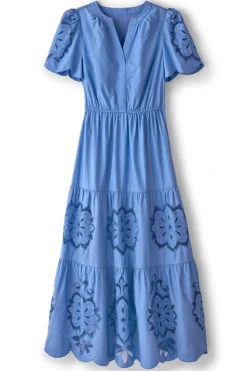 Fashion Soft Surroundings Dorothy Maxi Dress BlueBonnet