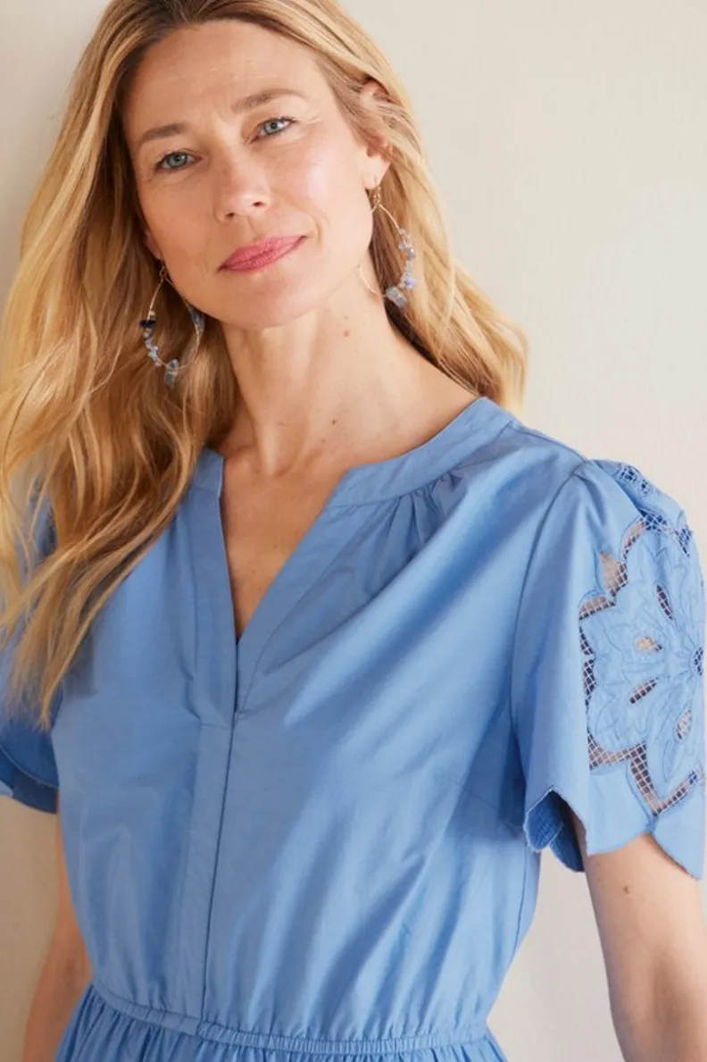 Fashion Soft Surroundings Dorothy Maxi Dress BlueBonnet