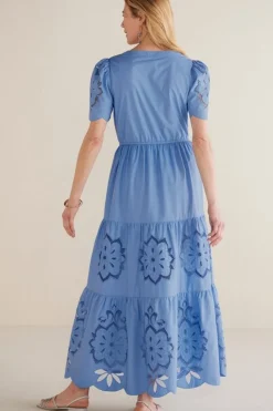 Fashion Soft Surroundings Dorothy Maxi Dress BlueBonnet