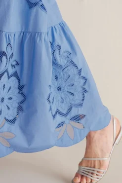 Fashion Soft Surroundings Dorothy Maxi Dress BlueBonnet