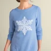 Discount Soft Surroundings Draya Eyelash Sweater Snowflake