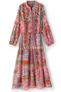 Hot Soft Surroundings Drea Midi Dress MultiPatchwork