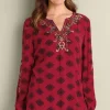 Hot Soft Surroundings Eboni Embellished Tunic DitsyFoulard
