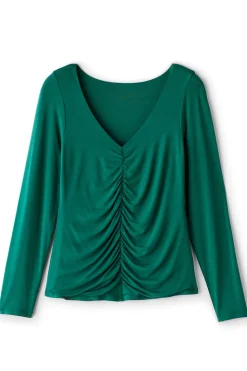 Clearance Soft Surroundings Edeliz Long Sleeve Tee Evergreen