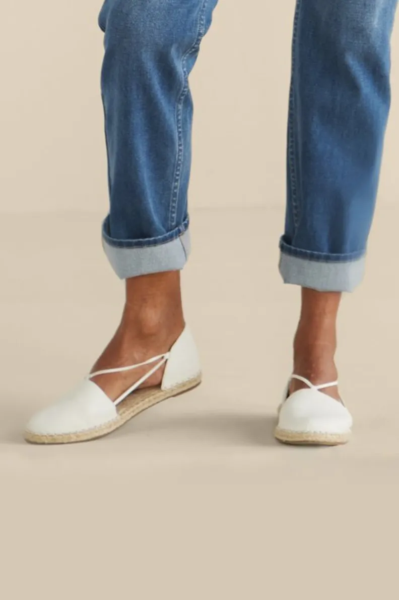Outlet Soft Surroundings Eileen Fisher Lee Stretch Espadrille Bone