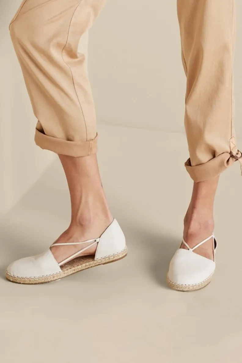Outlet Soft Surroundings Eileen Fisher Lee Stretch Espadrille Bone