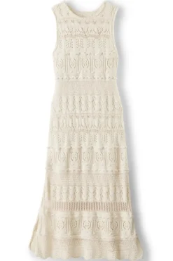 Online Soft Surroundings Erica Crochet Midi Dress AntiqueWhite