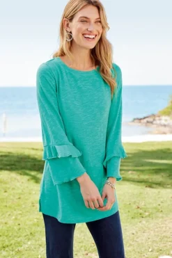 Sale Soft Surroundings Erin Linen Blend Tunic