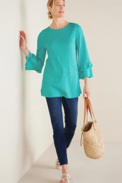 Sale Soft Surroundings Erin Linen Blend Tunic