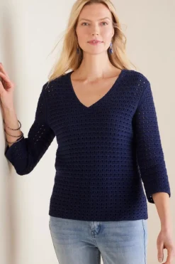 Hot Soft Surroundings Estrella Sweater Navy
