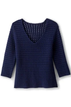 Hot Soft Surroundings Estrella Sweater Navy