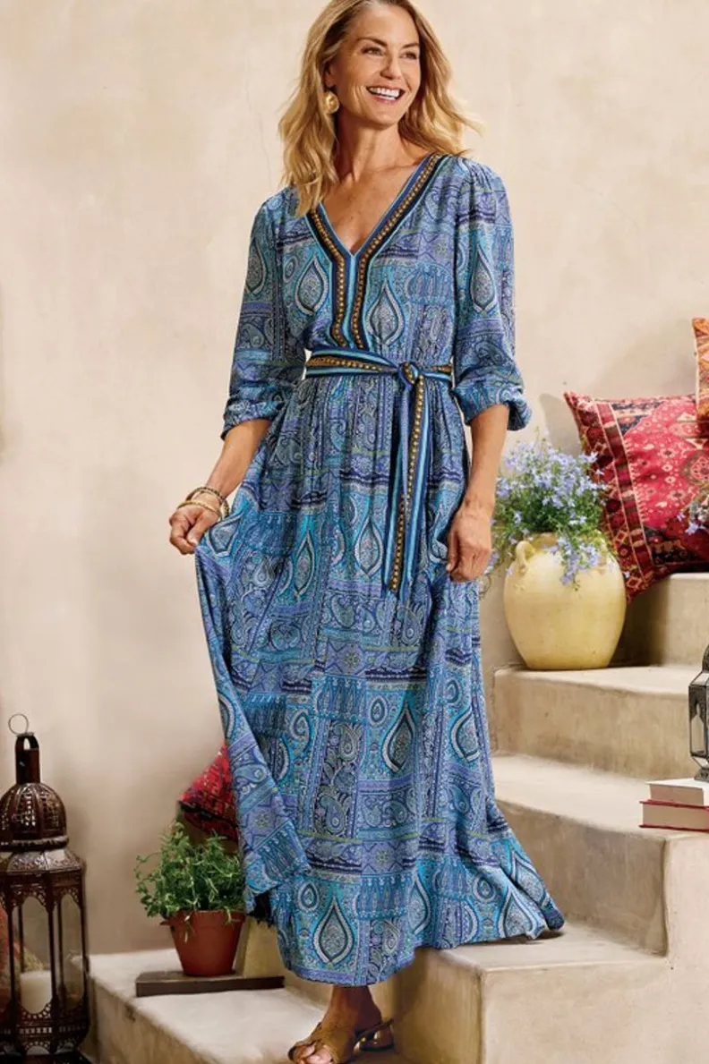 Online Soft Surroundings Eugenie Maxi Dress AzoresScarf