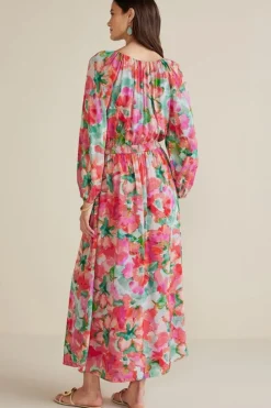 Hot Soft Surroundings Evalina Maxi Dress TropicalFloral