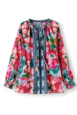 Online Soft Surroundings Evalina Top PinkRanunculus