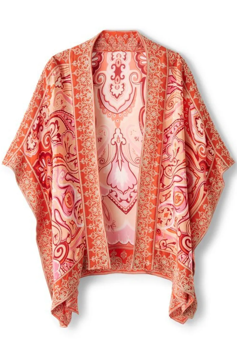 Hot Soft Surroundings Farida Topper PinkBeachPaisley