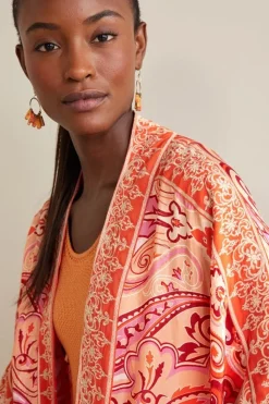 Hot Soft Surroundings Farida Topper PinkBeachPaisley