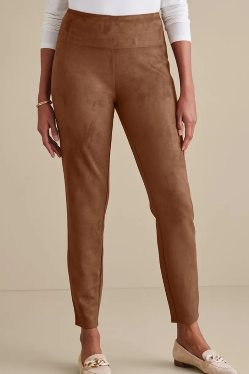 Best Soft Surroundings Faux Suede Pull-On Leggings