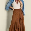 Online Soft Surroundings Faux Suede Skirt Saddle