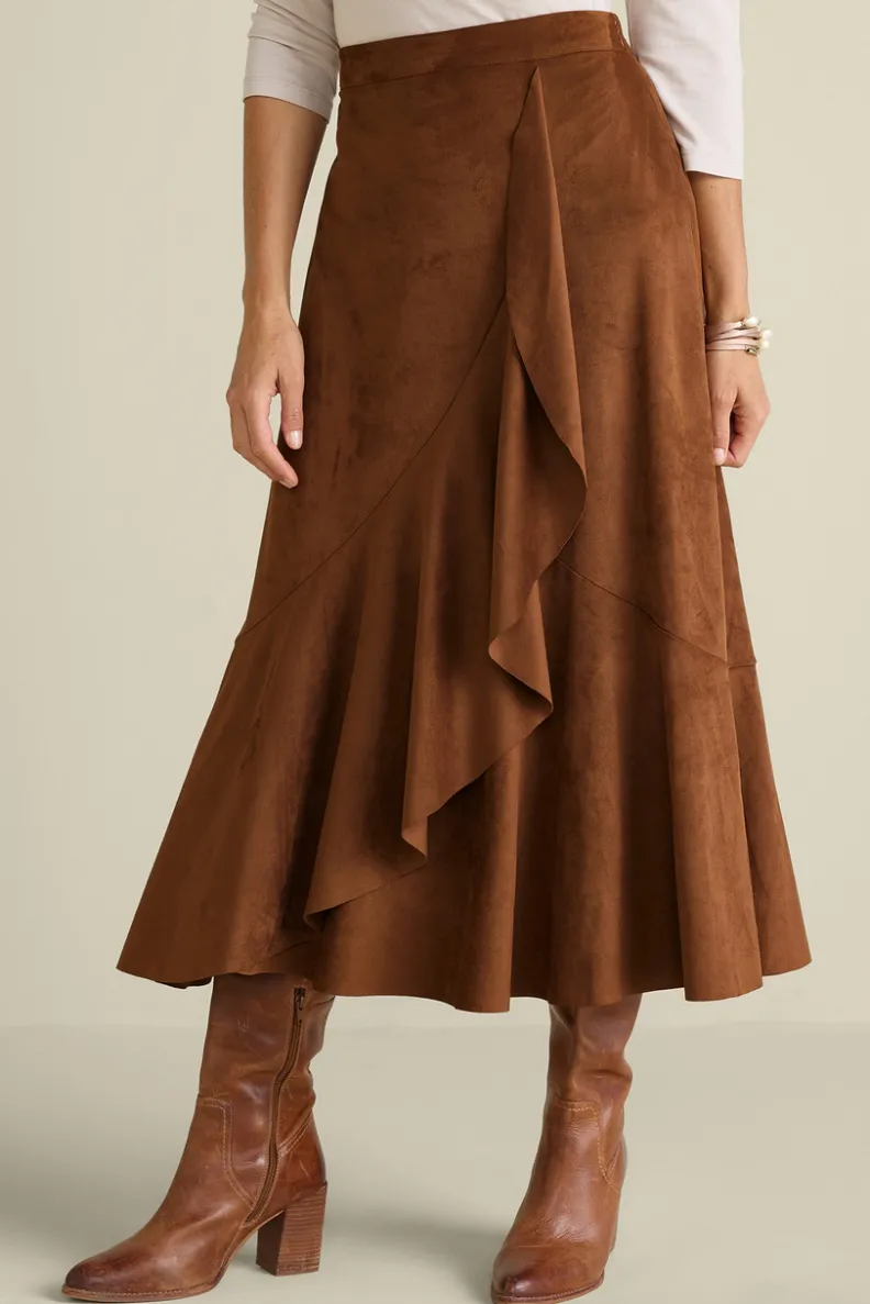 Online Soft Surroundings Faux Suede Skirt Saddle