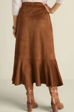 Online Soft Surroundings Faux Suede Skirt Saddle