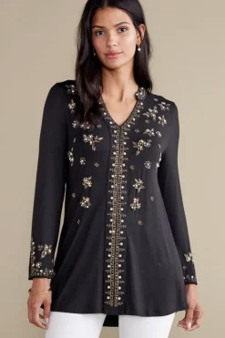 Hot Soft Surroundings Festa Tunic Black