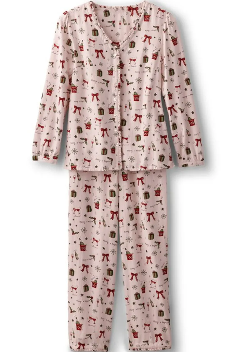 Hot Soft Surroundings Festive Finley Sleep Set
