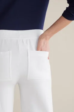 Best Soft Surroundings Fina French Terry Crop Pants Navy