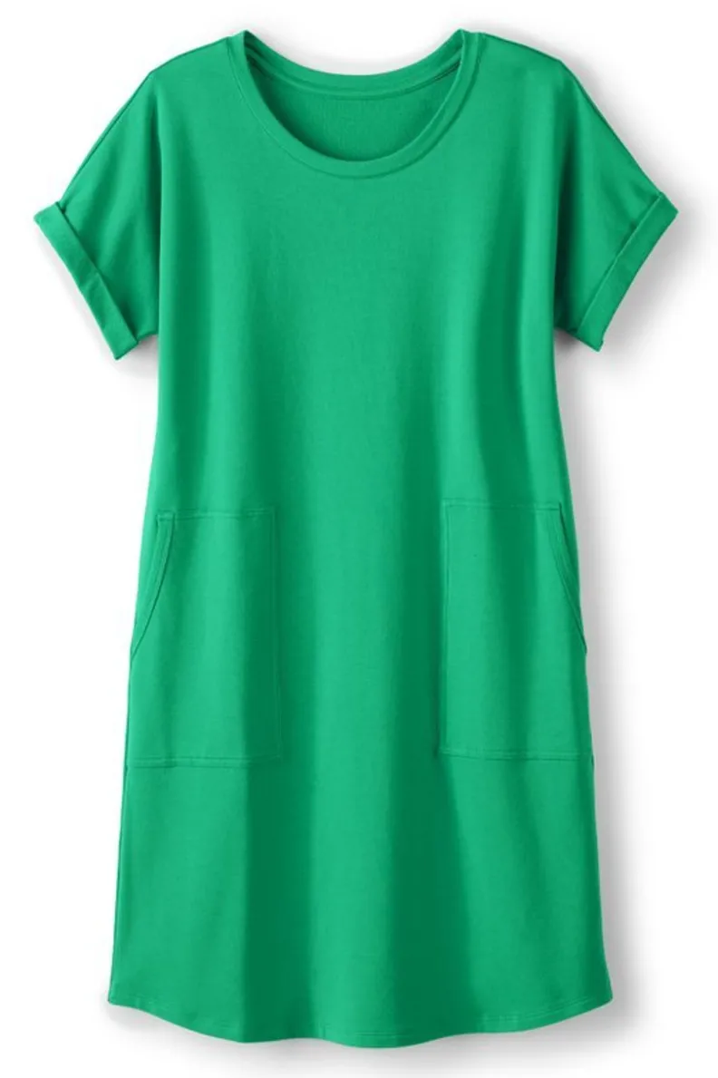 Online Soft Surroundings Fina French Terry Short Dress