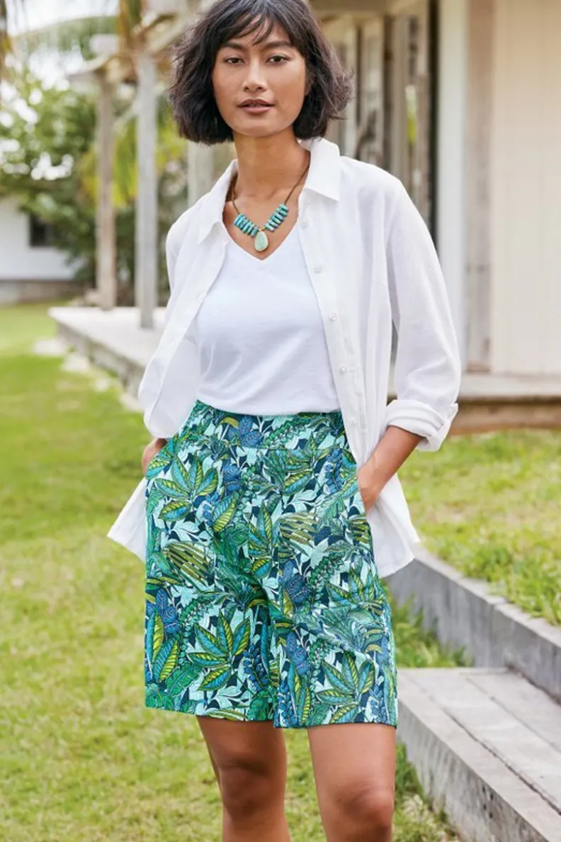 Clearance Soft Surroundings Flavia Linen Blend Shorts