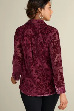 Discount Soft Surroundings Floreat Velvet Shirt