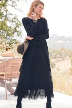 Clearance Soft Surroundings Frederica Dress Black