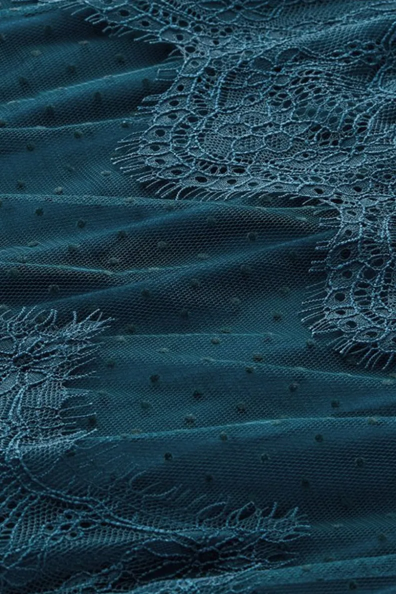 Online Soft Surroundings Frederica Lace Maxi Skirt SailorBlue